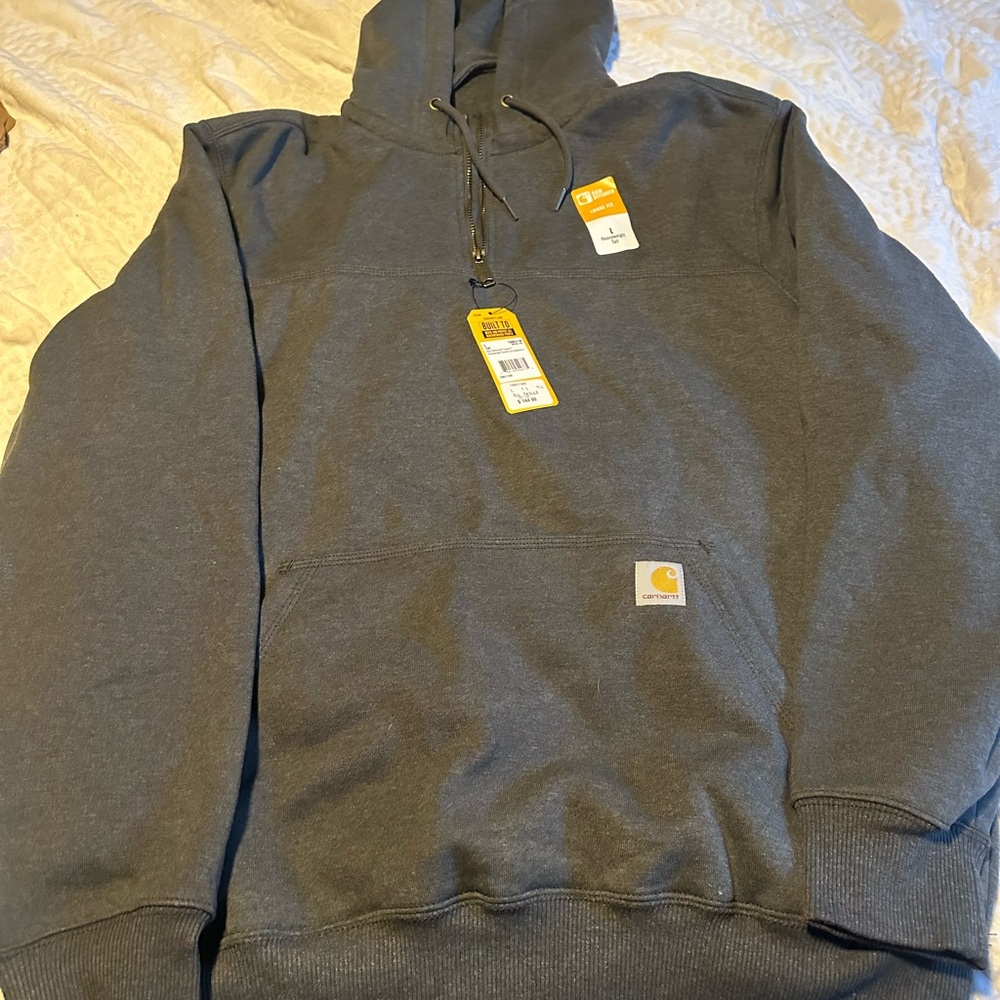 Carhartt Gray Sweatshirt Classic Pullover Design